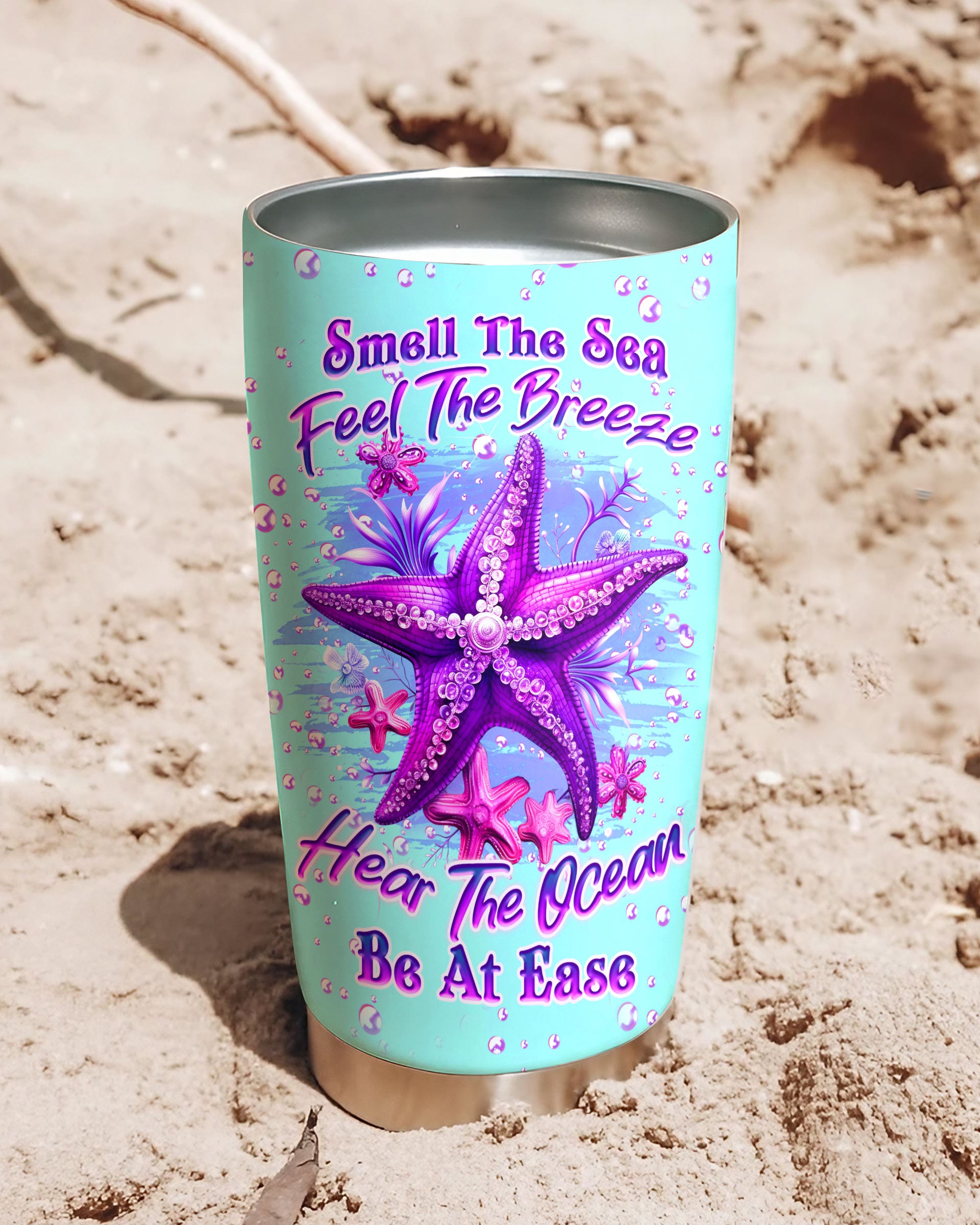 SMELL THE SEA FEEL THE BREEZE STARFISH TUMBLER - YHLN1009255