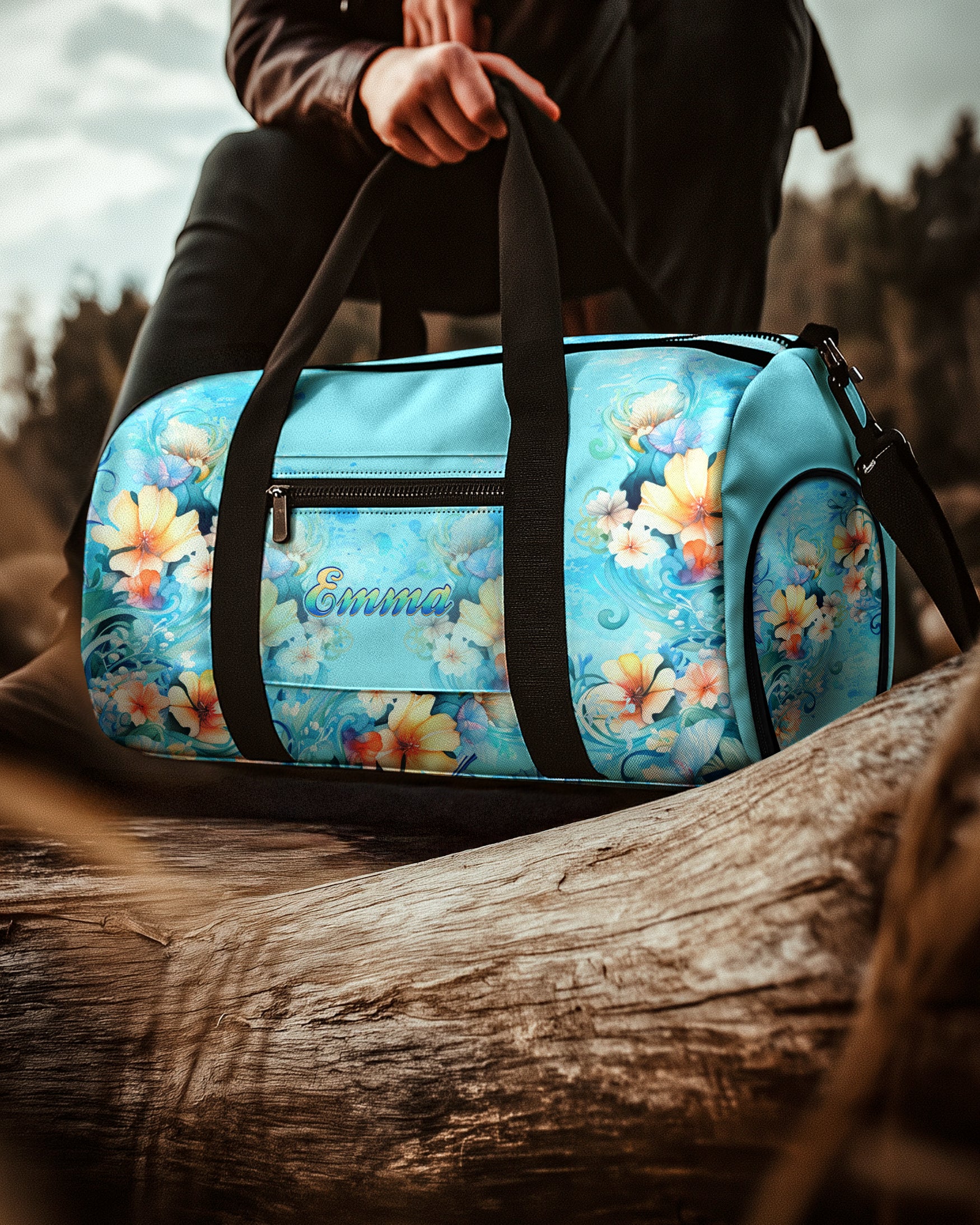 SEAHORSE FLORAL TRAVELLING BAG - YHHG2608254