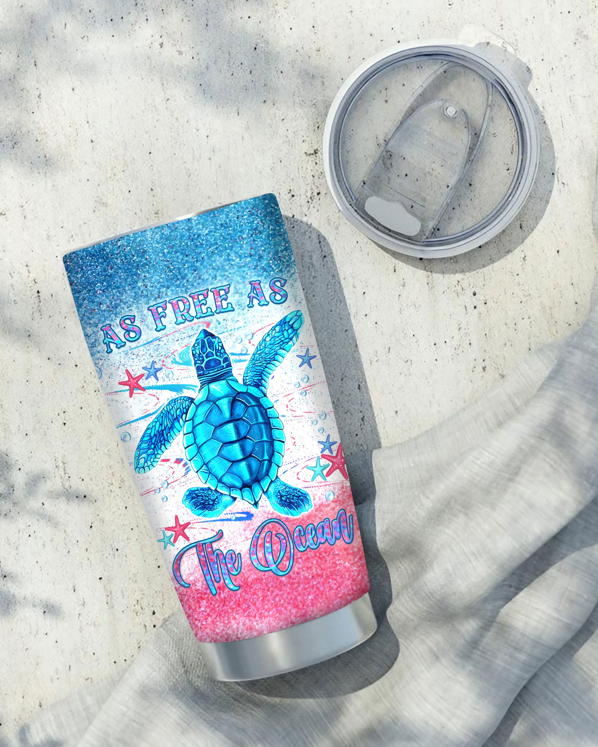 AS FREE AS THE OCEAN TURTLE TUMBLER - YHLN0409254