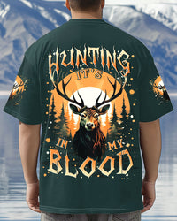 HUNTING IT'S IN MY BLOOD DEER ALL OVER PRINT - YHLN0708252