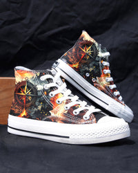 ALWAYS TAKE THE SCENIC ROUTE HIGH TOP CANVAS SHOES - TYTM0506232