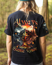 ALWAYS TAKE THE SCENIC ROUTE ALL OVER PRINT - TYTM2404231
