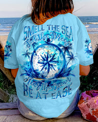 SMELL THE SEA FEEL THE BREEZE COMPASS ALL OVER PRINT - TYTD1303243