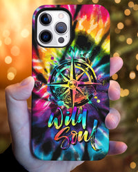 WILD SOUL COMPASS TIE DYE PHONE CASE - NZ2804237