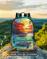 TURTLE GALAXY BEACH SCENE BACKPACK - YHLN1408254
