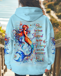 SHE HAS BEEN TOSSED BY THE WAVES MERMAID ALL OVER PRINT - YHHG1110243