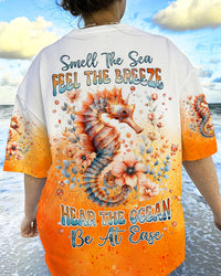 SMELL THE SEA FEEL THE BREEZE SEAHORSE ALL OVER PRINT - TLNZ0307241