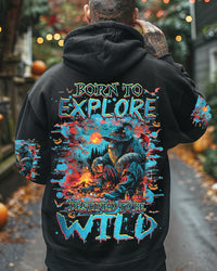 BORN TO EXPLORE DESTINED TO BE WILD BIGFOOT HALLOWEEN ALL OVER PRINT - TLNZ1109241