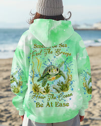 SMELL THE SEA FEEL THE BREEZE TURTLE ALL OVER PRINT - TLNZ0502253