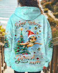 DON'T WORRY BEACH HAPPY CHRISTMAS TURLE ALL OVER PRINT - YHHG0910242