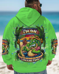 I'M ON ISLAND TIME ALLIGATOR ALL OVER PRINT  - TLNZ0708253