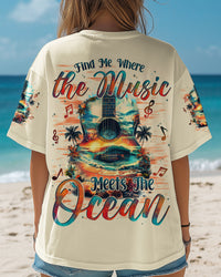 FIND ME WHERE THE MUSIC MEETS THE OCEAN ALL OVER PRINT - TYTD0404251