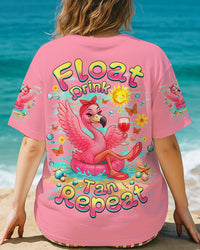FLOAT DRINK TAN REPEAT FLAMINGO ALL OVER PRINT - TLNZ0805252