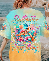 SALTWATER HEALS EVERYTHING TURTLE ALL OVER PRINT - TLNZ1807241