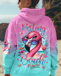 RESTING BEACH FACE FLAMINGO ALL OVER PRINT - YHHG2711241