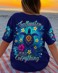 SALTWATER HEALS EVERYTHING TURTLE ALL OVER PRINT - TLNZ2406254