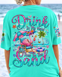 DRINK IN MY HAND TOES IN THE SAND FLAMINGO ALL OVER PRINT - TYQY2305241