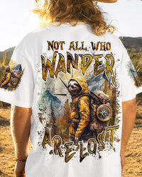 NOT ALL WHO WANDER ARE LOST SLOTH ALL OVER PRINT - TLNZ0404241