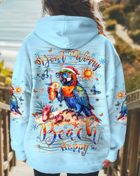 DON'T WORRY BEACH HAPPY PARROT CHRISTMAS ALL OVER PRINT - YHHG2210241