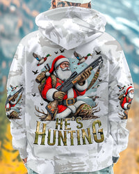 HE'S HUNTING DUCKS SANTA CHRISTMAS ALL OVER PRINT - TYQY1511244