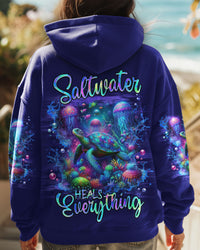 SALTWATER HEALS EVERYTHING TURTLE ALL OVER PRINT - TLNZ2811243