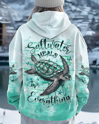 SALTWATER HEALS EVERYTHING TURTLE ALL OVER PRINT - YHHG1702251