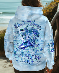 DON'T WORRY BEACH HAPPY TURTLE ALL OVER PRINT - YHHG2009242
