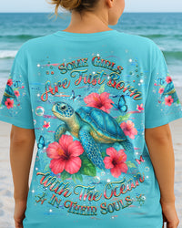SOME GIRLS ARE JUST BORN TURLTE ALL OVER PRINT - YHHG0306252