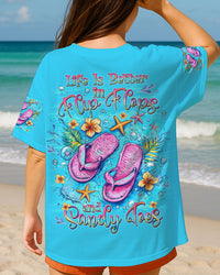 LIFE IS BETTER IN FLIP-FLOPS AND SANDY TOES ALL OVER PRINT   - TLNZ1606253