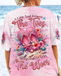 A LITTLE SAND BETWEEN THE TOES FLIP FLOPS ALL OVER PRINT - TLNZ2006247