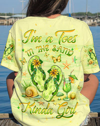 I'M A TOES IN THE SAND KINDA GIRL FLIP FLOPS ALL OVER PRINT - YHHG1306241