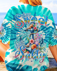 LITTLE SWEET LITTLE SALTY ANCHOR TIE DYE ALL OVER PRINT - TYQY1006241