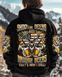 SHOOTING DEERS AND DRINKING BEERS ALL OVER PRINT - TLNZ2612242