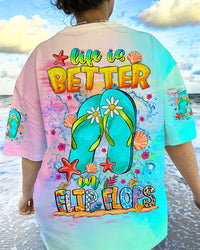 LIFE IS BETTER IN FLIP FLOPS ALL OVER PRINT - TLNZ2706241