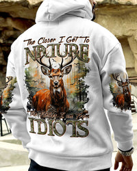 THE CLOSER I GET TO NATURE DEER ALL OVER PRINT - TYTM2709233