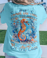 SMELL THE SEA FEEL THE BREEZE SEAHORSE ALL OVER PRINT - TYQY1302242