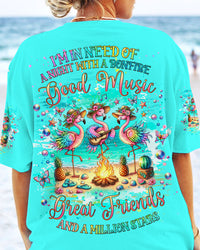 I'M IN NEED OF A NIGHT FLAMINGO ALL OVER PRINT - TLNZ1206243