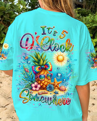 IT'S 5 O'CLOCK SOMEWHERE PINEAPPLE ALL OVER PRINT - TLNZ3105241