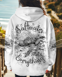 SALTWATER HEALS EVERYTHING TURTLE ALL OVER PRINT - YHHG2612244