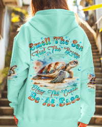 SMELL THE SEA FEEL THE BREEZE TURTLE ALL OVER PRINT - TYQY2211244