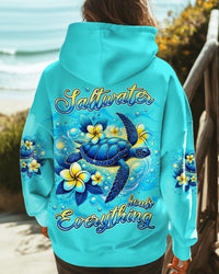 SALTWATER HEALS EVERYTHING TURTLE ALL OVER PRINT - TLNZ2012243