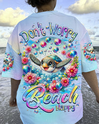 DON'T WORRY BEACH HAPPY TURTLE ALL OVER PRINT - TLNZ1503241