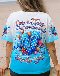 I'M A TOES IN THE SAND KINDA GIRL FLIP FLOPS ALL OVER PRINT - TLNZ1504254