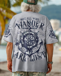 NOT ALL WHO WANDER ARE LOST COMPASS ANCHOR ALL OVER PRINT - TLNO0803251