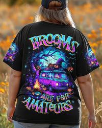 BROOMS ARE FOR AMATEURS HALLOWEEN ALL OVER PRINT  - TLNZ2407251