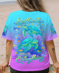 SALTWATER HEALS EVERYTHING TURTLE ALL OVER PRINT - TLNZ2104254