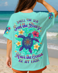 SMELL THE SEA FEEL THE BREEZE TURTLE ALL OVER PRINT - TLNZ3005253