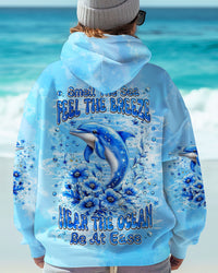 SMELL THE SEA FEEL THE BREEZE DOLPHIN ALL OVER PRINT - TLNZ1308251