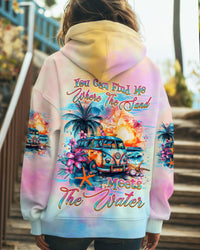YOU CAN FIND ME WHERE THE SAND MEETS THE WATER ALL OVER PRINT - TLNZ1710242