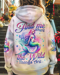 (HOT DEAL) FIND ME WHERE THE WILD THINGS ARE MERMAID ALL OVER PRINT - TYQY0811241